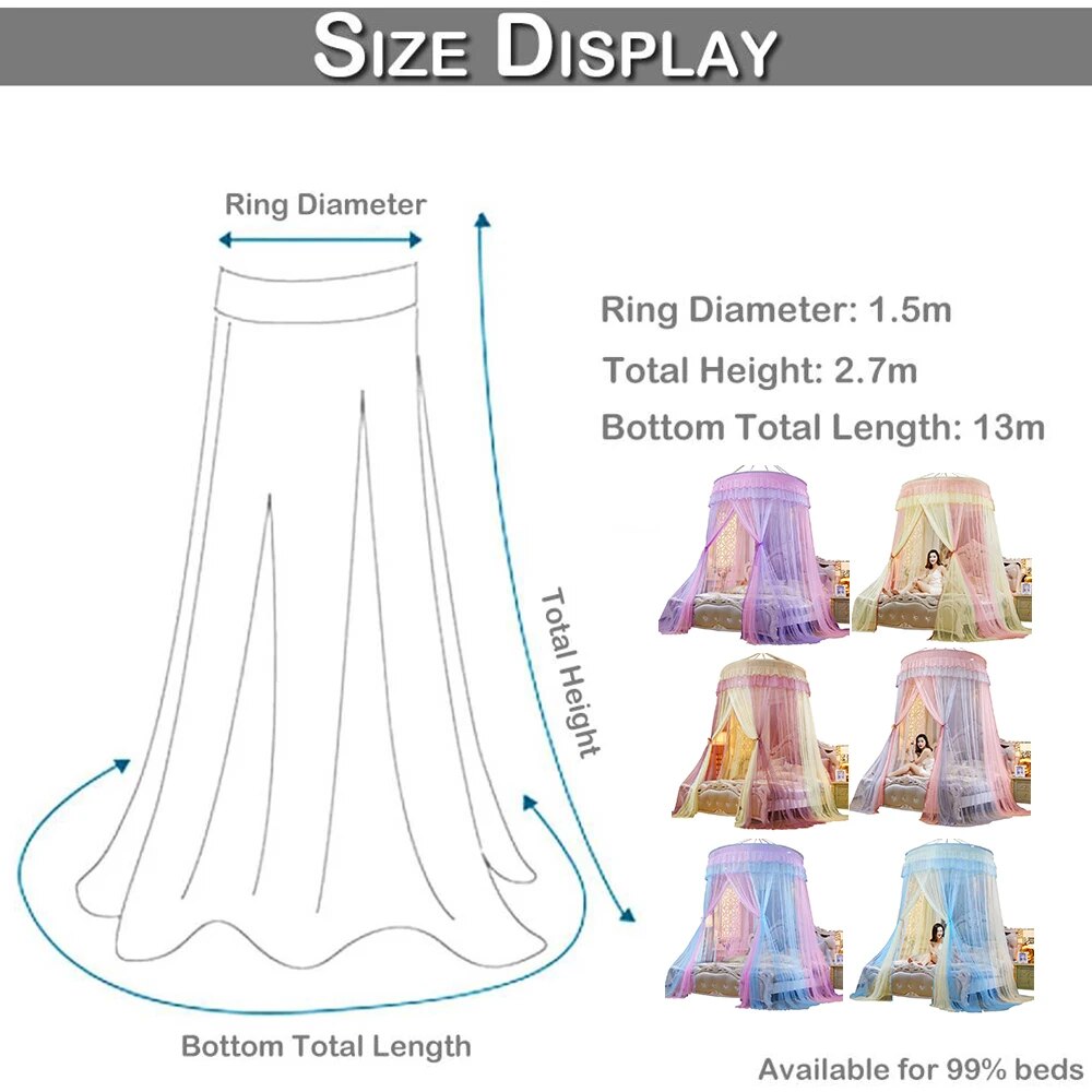 Double Colors Bed Canopy
