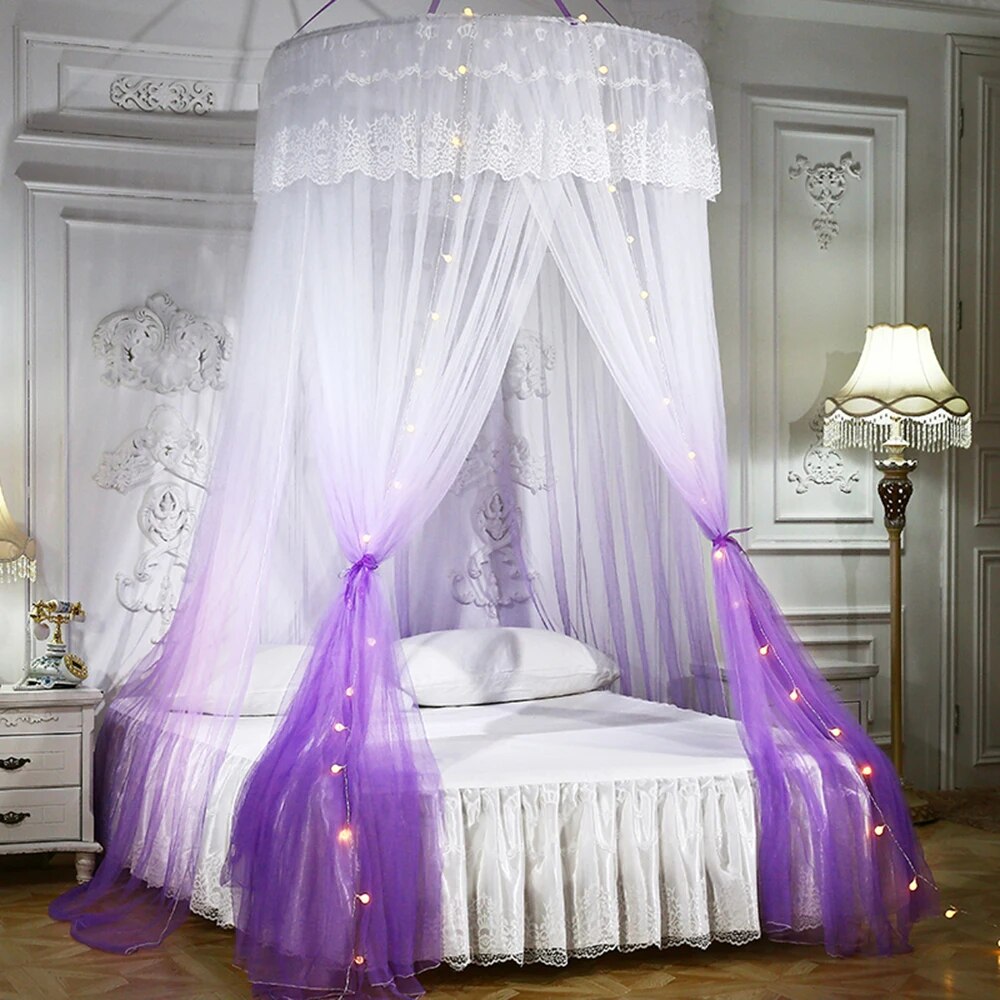 Ceiling-Mounted Foldable Bed Canopy
