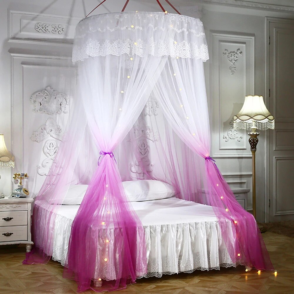 Ceiling-Mounted Foldable Bed Canopy