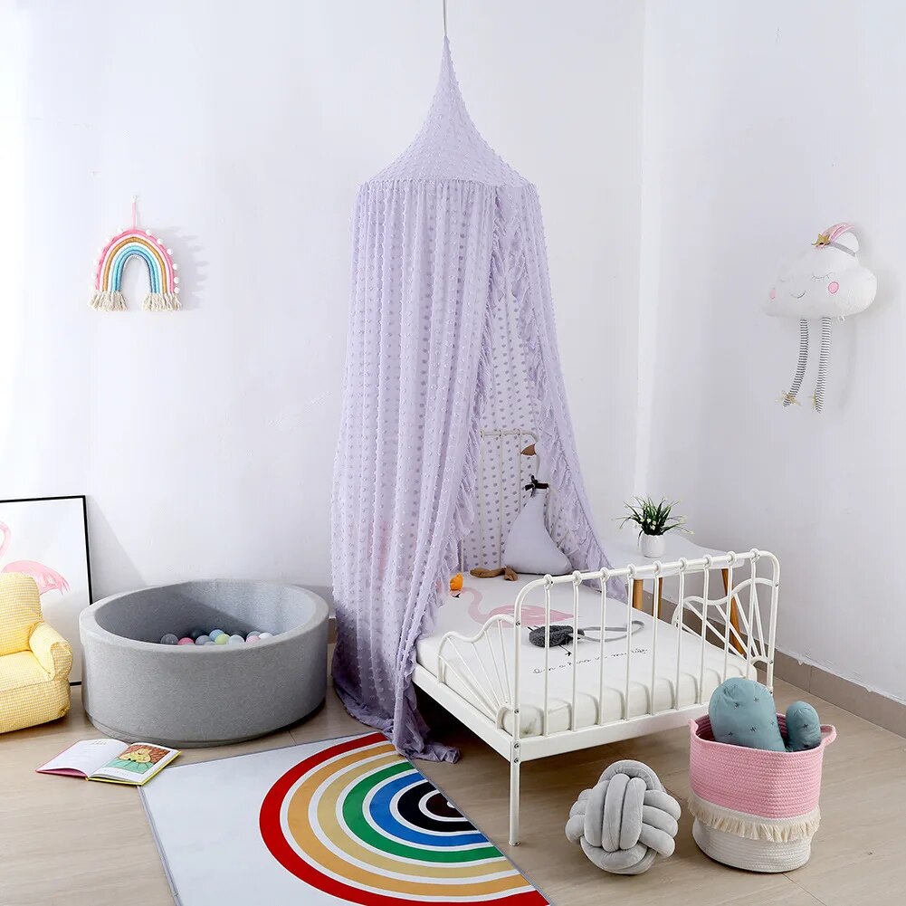 3 Colors Hanging Kids Bed Canopy
