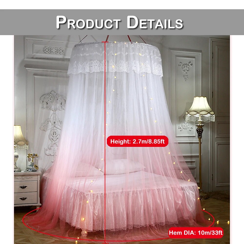 Ceiling-Mounted  Foldable Bed Canopy