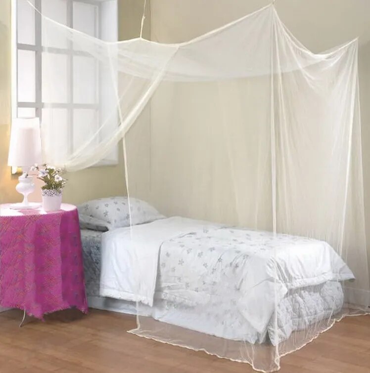 Moustiquaire Canopy White Four Corner