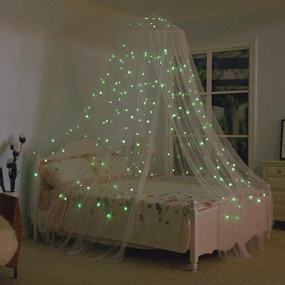 Glowing Stars Lightweight Bed Canopy