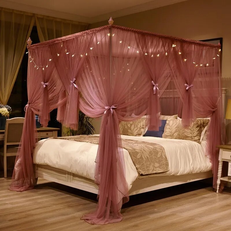 Romantic Lace Bed Canopy Nets