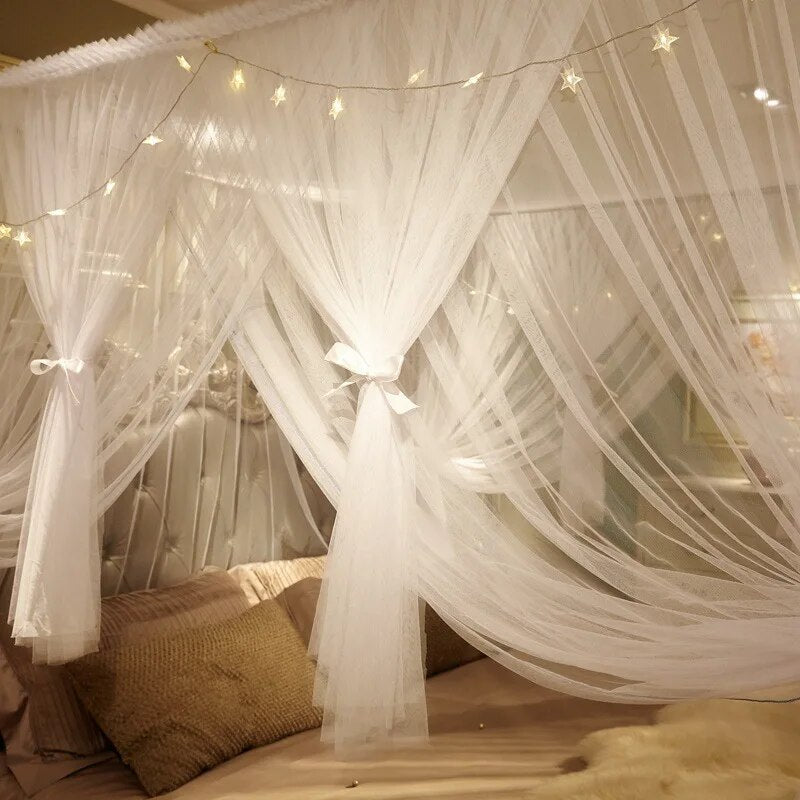 Romantic Lace Bed Canopy Nets