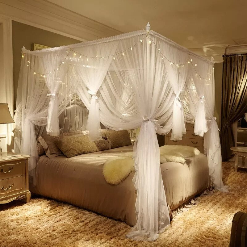 Romantic Lace Bed Canopy Nets