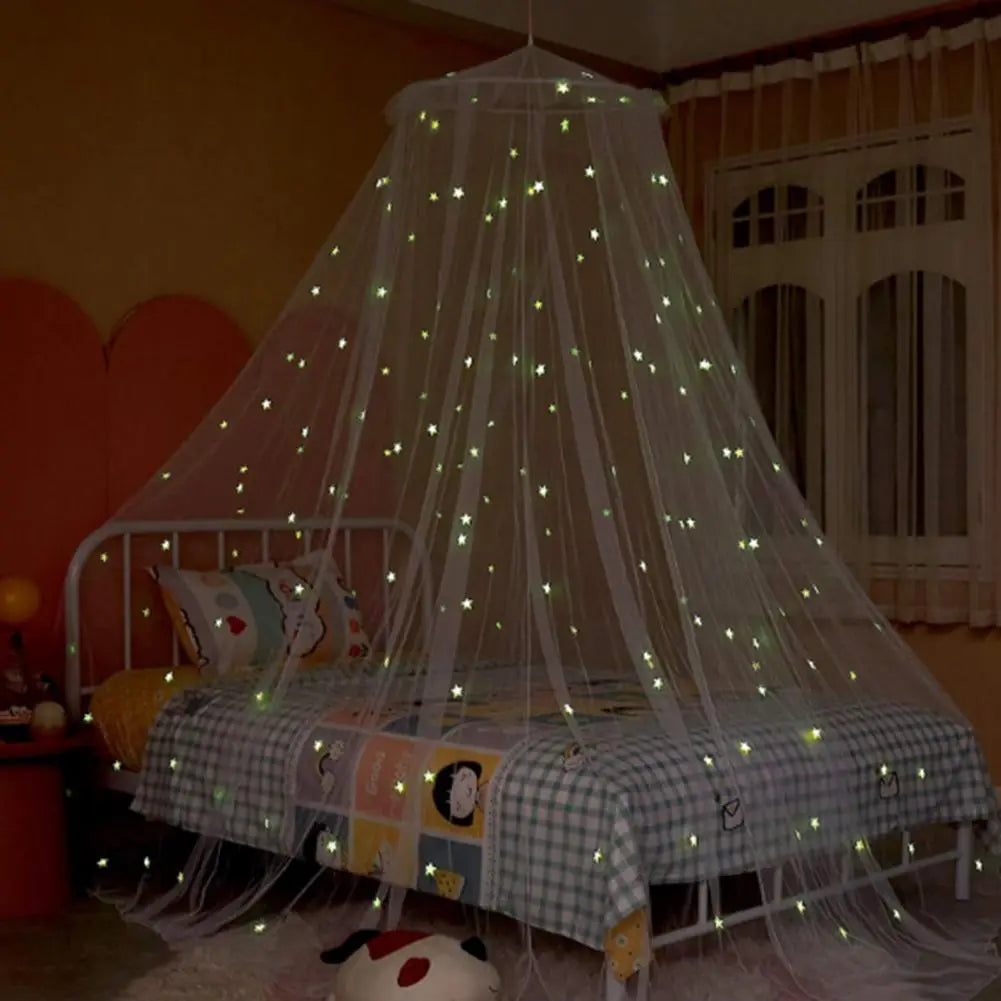 Fluorescent Stars Design    Bed Canopy