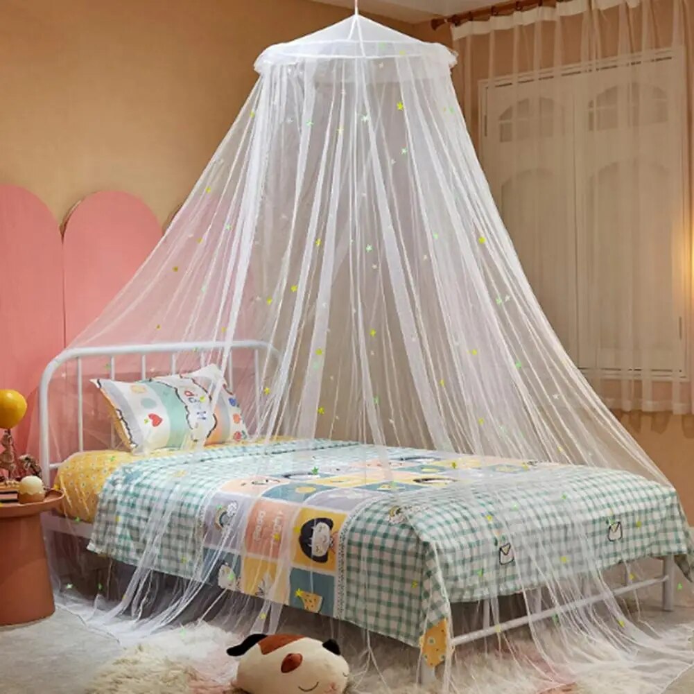 Fluorescent Stars Design    Bed Canopy